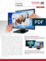 22" (21.5" Viewable) Full HD 1080p Optical Touch Monitor: Intuitive Multi-Touch Design