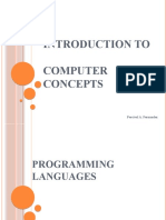 Introduction To Computer Concepts: Percival A. Fernandez