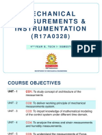 Mechanical Measurements and Instrumentation Digital Material