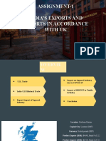 Assignment-1 India'S Exports and Imports in Accordance With Uk