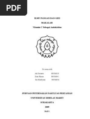Vitamin C Sebagai Antioksidan
