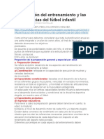 Planificación Del Entrenamiento y Las Competencias Del Fútbol