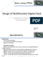 Design of Multifunction Digital Clock: Embedded Systems Using FPGA