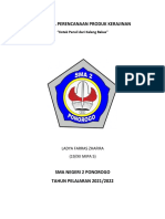 PROPOSAL PERENCANAAN PRODUK KERAJINAN (Ladya Farras 19 - XII MIPA 5)