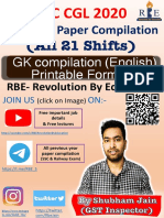 (All 21 Shifts) : GK Compilation (English) Printable Format