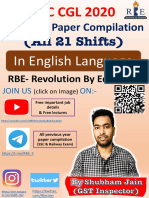 SSC CGL 2020 All Shifts Compilation English Language by Shubham