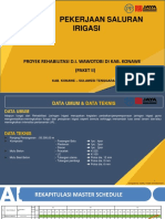 Metode Pekerjaan Saluran Irigasi 2021