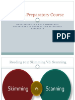 TOEFL Preparatory Course - Reading Skills 1+2