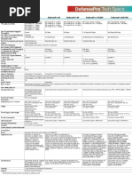 Defensepro Tech Specs: Defensepro 6 Defensepro 20 Defensepro 60 Defensepro 110/220 Defensepro 200/400