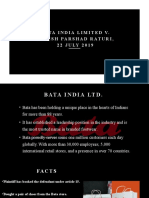 Bata India Limited v Dinesh Parshad Raturia Case Summary