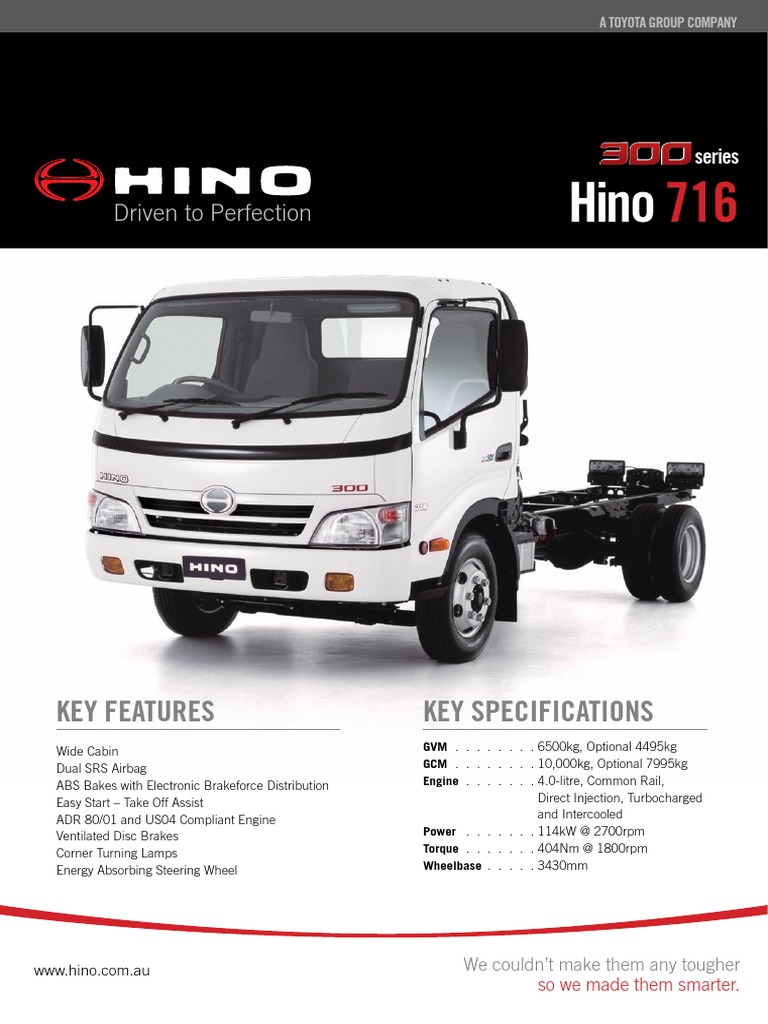 Hino 716 300 Series | PDF | Anti Lock Braking System | Truck