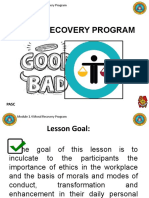 Module 1.4 Moral Recovery Program