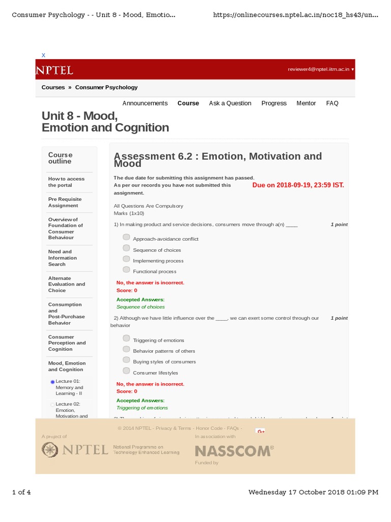 Unit 8 - Mood, Emotion and Cognition | PDF | Motivation | Motivational