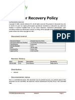 Disaster Recovery Policy v1.0