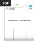 Basic Scaffolding Design Example | PDF | Bending | Scaffolding