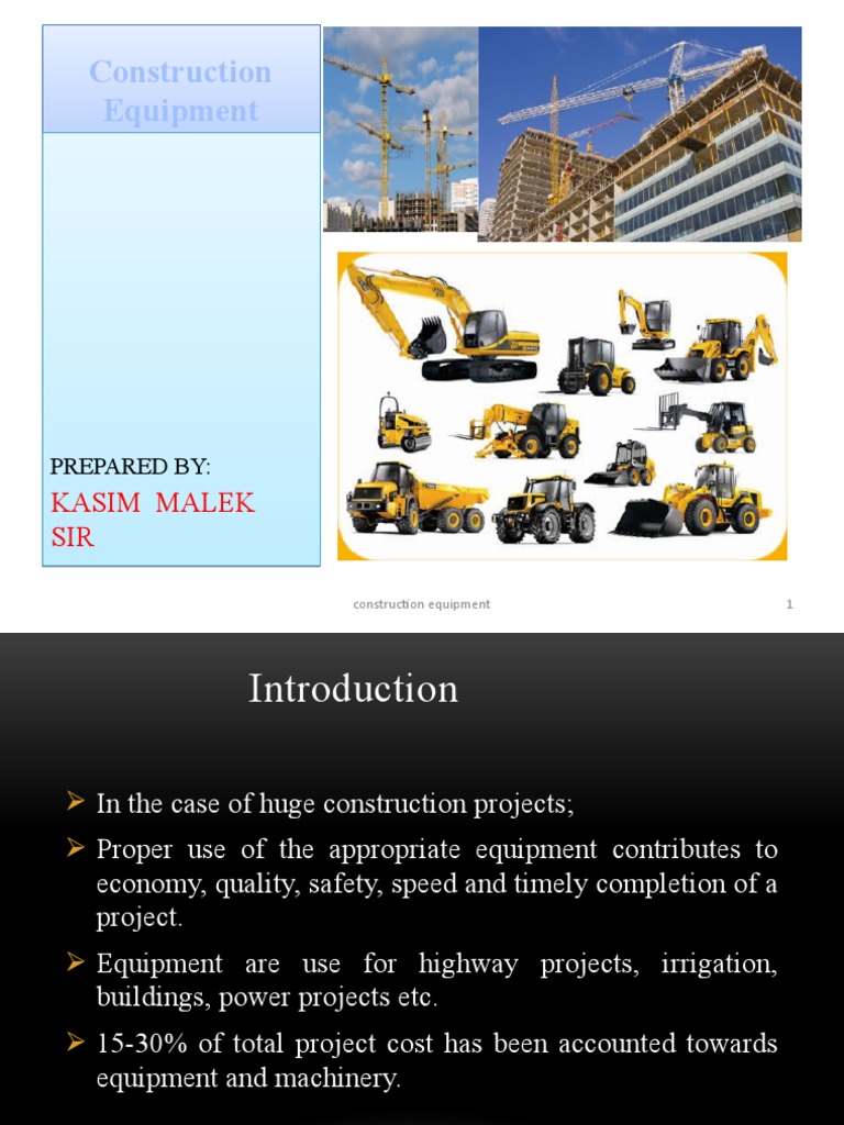 MMM Construction Equipment | PDF | Crane (Machine) | Mill (Grinding)