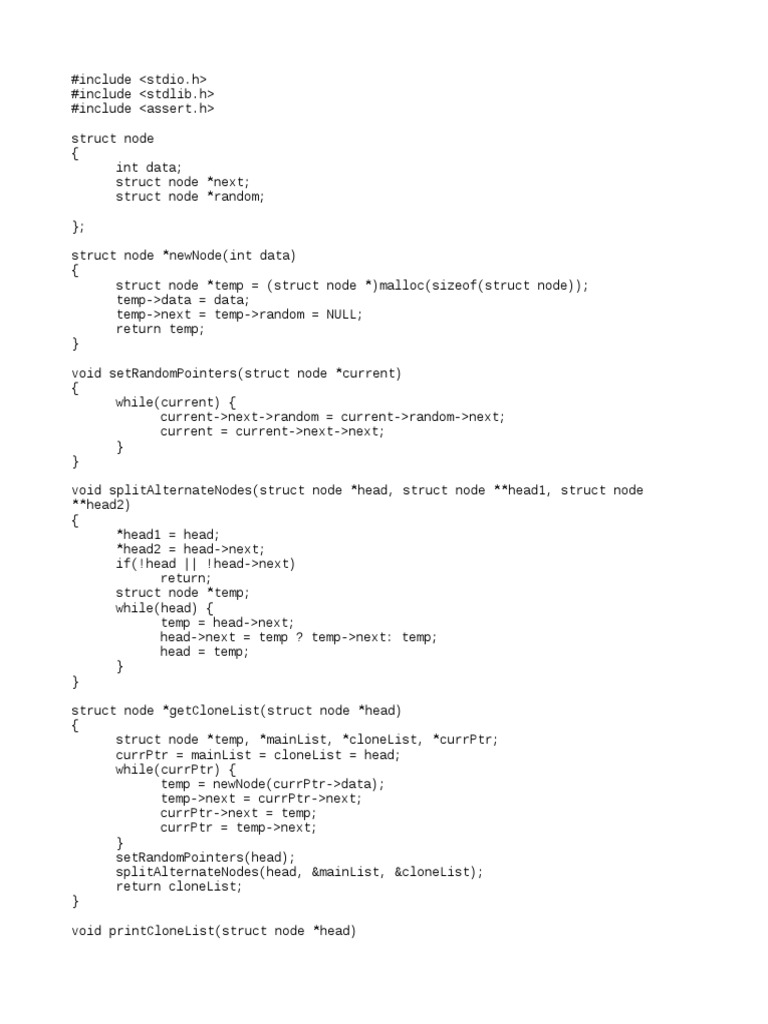 41 Cloning A Linked List | PDF
