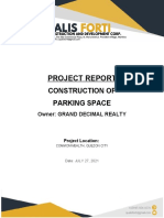 Project Report: Construction of Parking Space