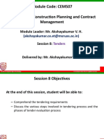 Module Code: CEM507 Module Title: Construction Planning and Contract Management