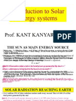 Introduction To Solar Energy Systems