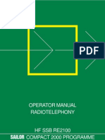 Sailor HF SSB Re2100 Operator Manual