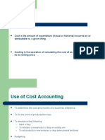 Costing: Cost Is The Amount of Expenditure (Actual or Notional) Incurred On or Attributable To, A Given Thing