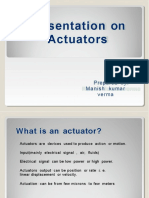 Presentation Actuators On: Prepared Manish Kumar Verma