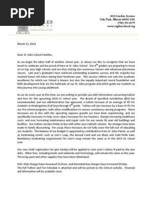 Sample Financial Aid Hardship Letter