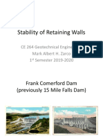 Stability of Retaining Walls