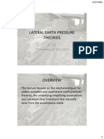 Lateral Earth Pressure Theory