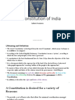 The Constitution of India: Salient Features