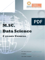 M.sc. Data Science - Siesce