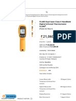 Buy FLUKE Dual Laser Class II Handheld Digital Infrared Thermometer Online - GeM