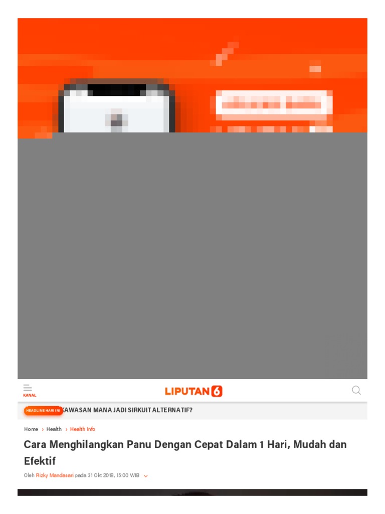 Cara Menghilangkan Panu Dengan Cepat Dalam 1 Hari Mudah Dan Efektif PDF