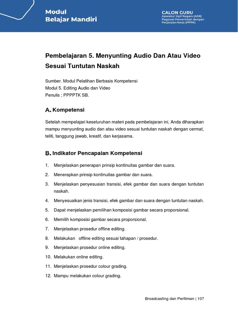 Panduan Editing Audio dan Video Efektif | PDF