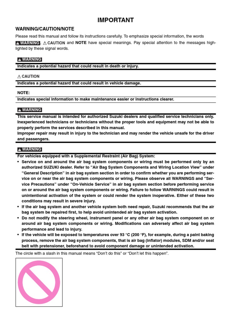 2000 SUZUKI GRAND VITARA MAINTENANCE PDF visual data 2