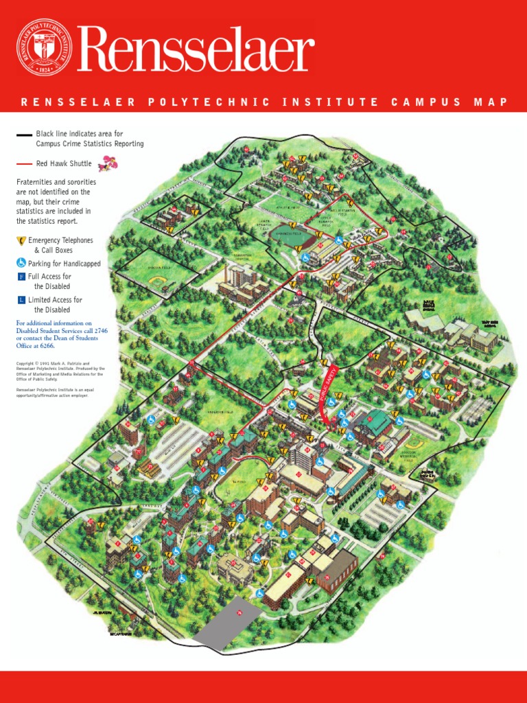 Rensselaer Polytechnic Institute Campus Map PDF