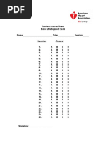 BLS Answer Sheet