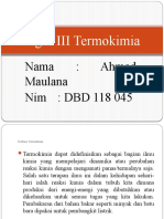 Ppt Tugas III Termokimia_ahmad Maulana_dbd 118 045