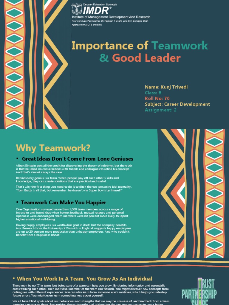 Leadership's Role in Effective Teamwork | PDF | Behavioural Sciences ...