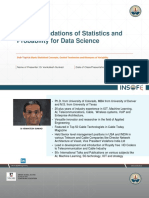 Topic:: Foundations of Statistics and Probability For Data Science