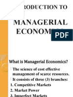 Chapter 1.1 INTRODUCTION Managerial Econ
