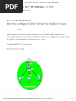 How To Configure DHCP Server in Packet Tracer. - Computer Networking Tips