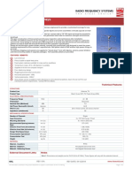 44-88Mhz TV Panel Arrays 606L Series: Product Datasheet