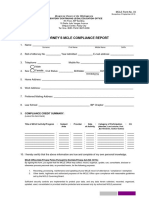 Fillable PDF (MCLE Form 3) Attorney's MCLE Compliance Report