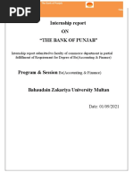 The Bank of Punjab Report