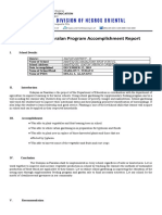 Gulayan Sa Paaralan Program Accomplishment Report