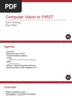 Computer Vision in FIRST: Sam Carlberg Brad Miller