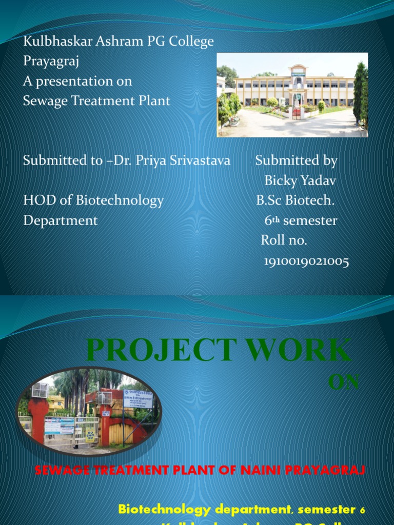 Sewage Treatment Plant Project Report | PDF | Sewage Treatment | Water ...