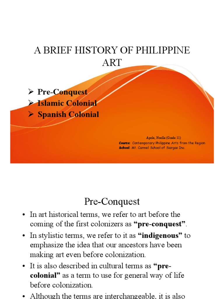 A Brief History of Philipphine Art | PDF | Philippines